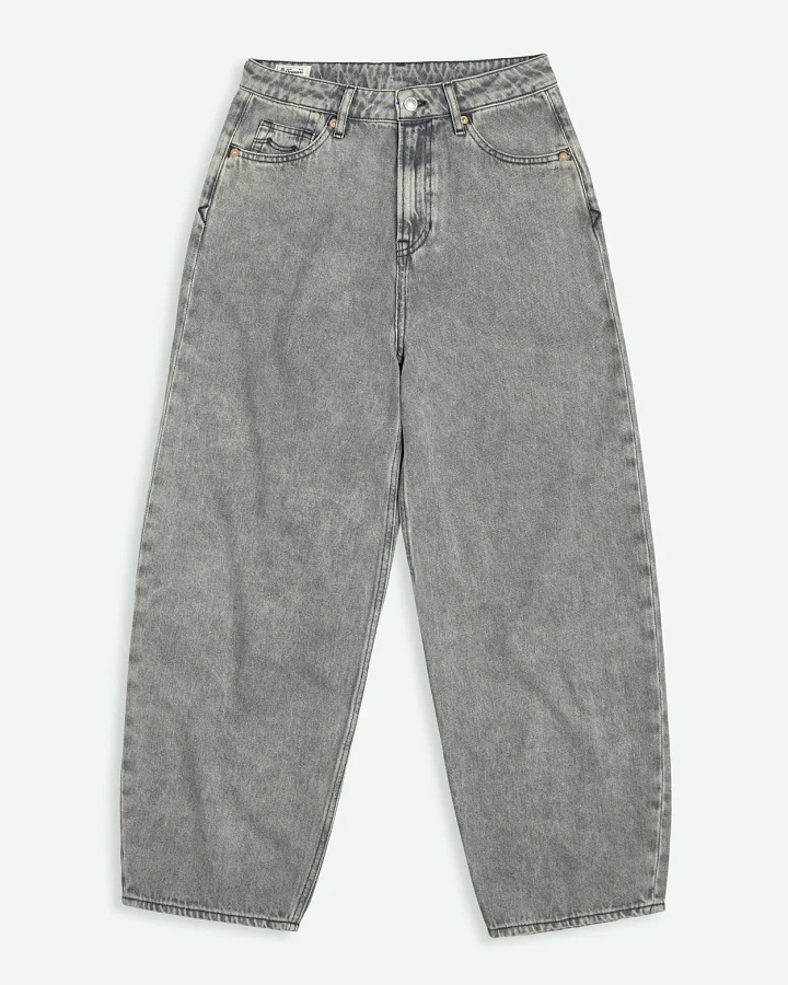 Kings of Indigo Damen vegan Jeans Leila Well Grey Mid Marble