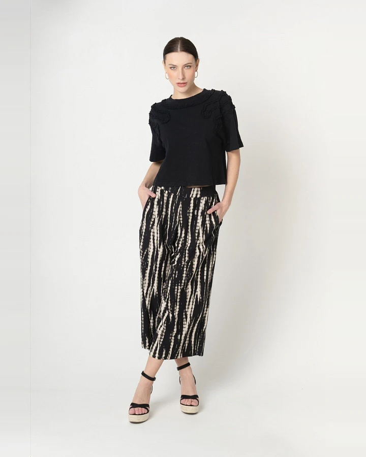 Hose Tavira Batik Schwarz