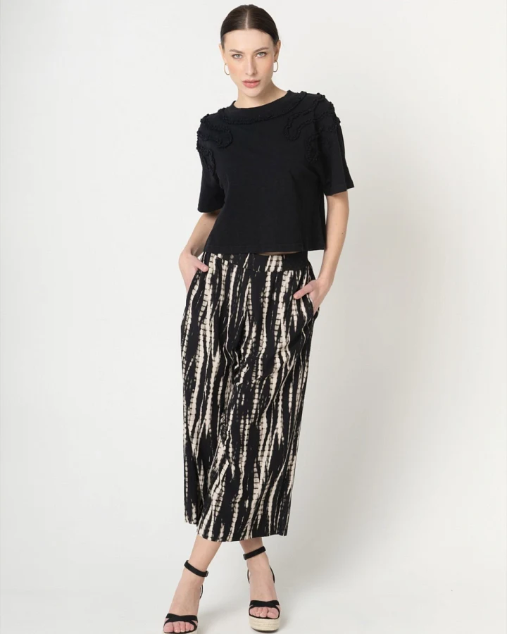 Hose Tavira Batik Schwarz