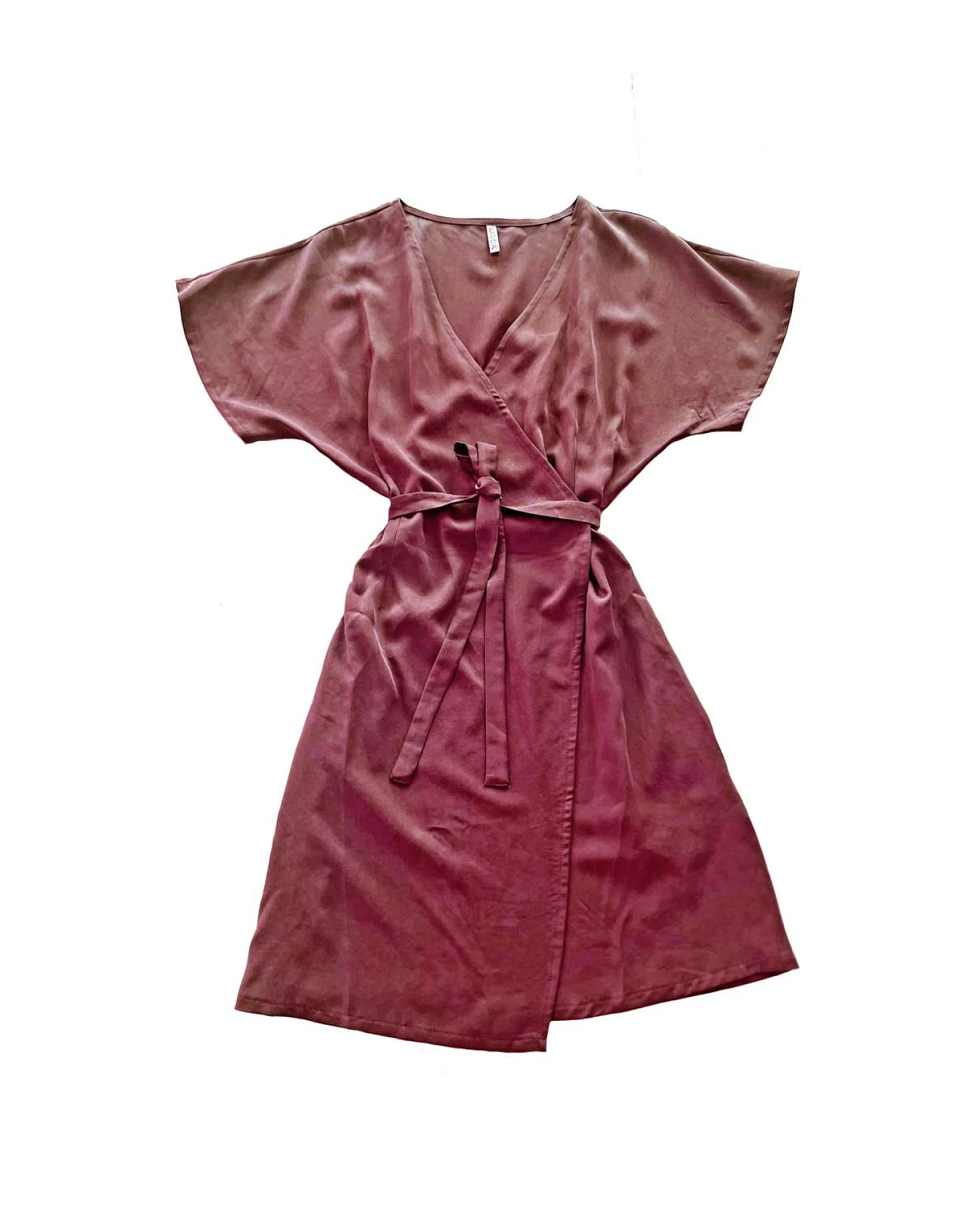 WiDDA Damen vegan Wickelkleid Sula Berry – Ansicht 2