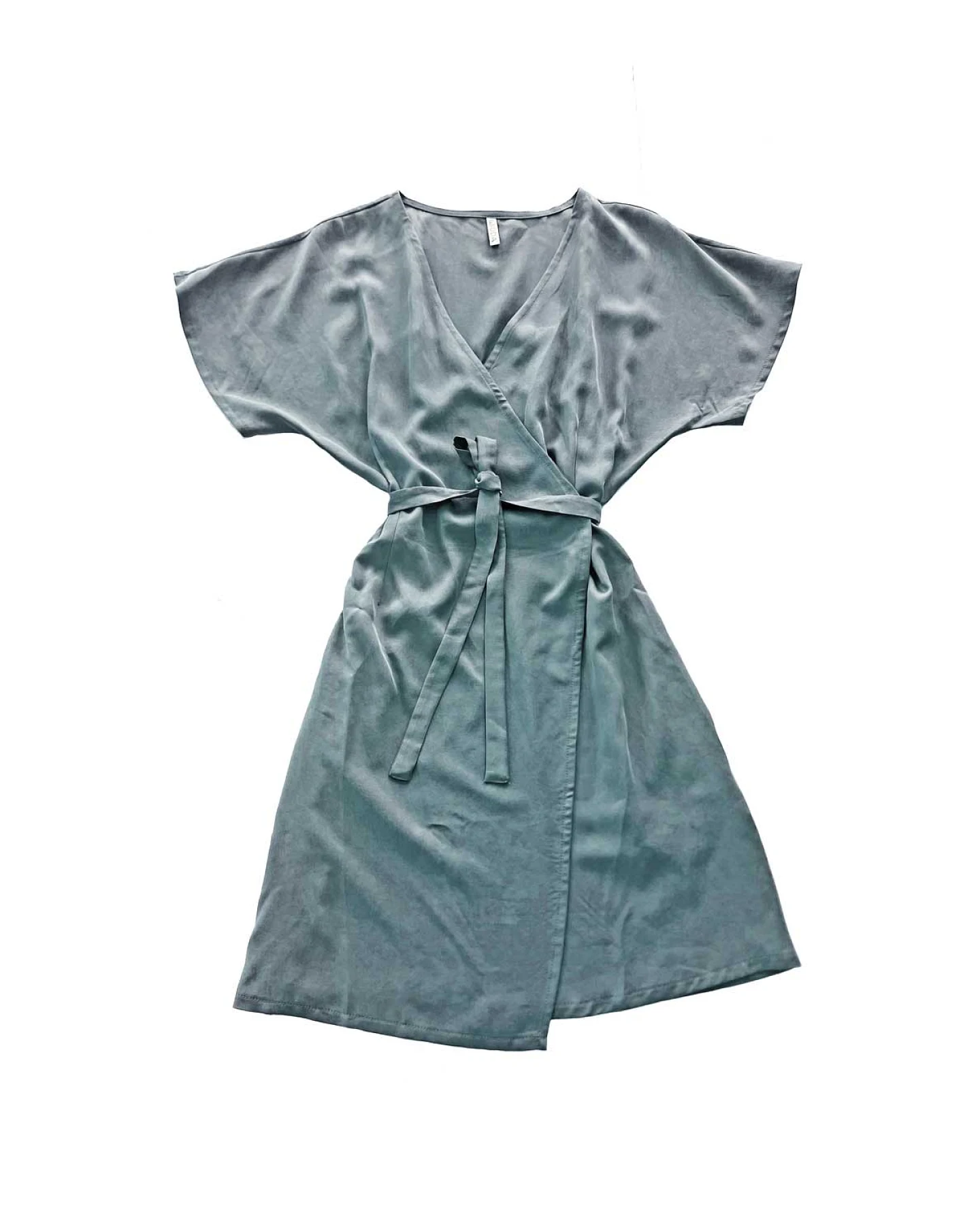 WiDDA Damen vegan Wickelkleid Sula Teal – Ansicht 2