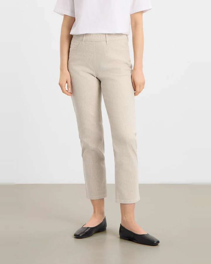 LAURIE Damen vegan Hose Hannah Regular Xsl Grau Sand