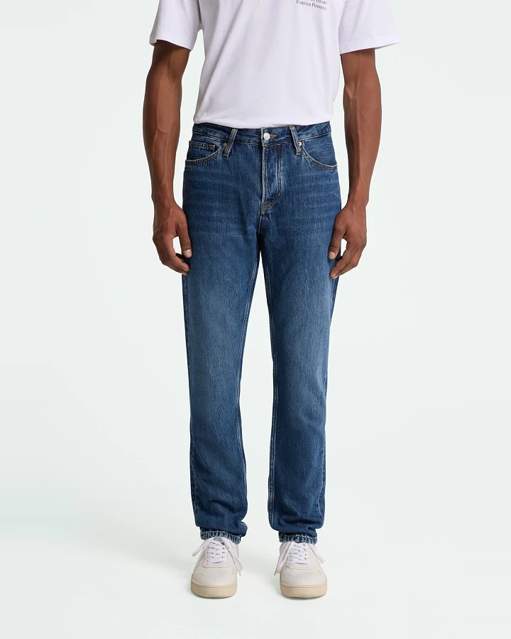 Kings of Indigo Herren vegan Jeans Jerrick Lewisboro Mid Faded Blau