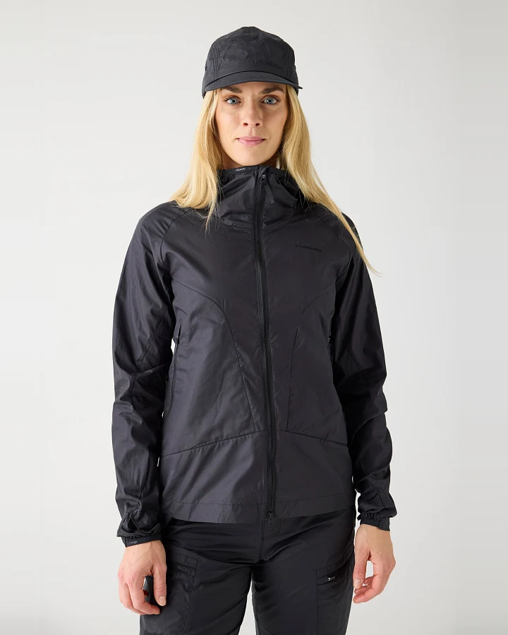 KnowledgeCotton Apparel Damen vegan Jacke Vent Ripstop 90 Black Jet