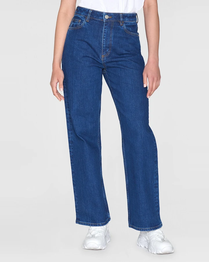 KnowledgeCotton Apparel Damen vegan Jeans Gale Medium Blau