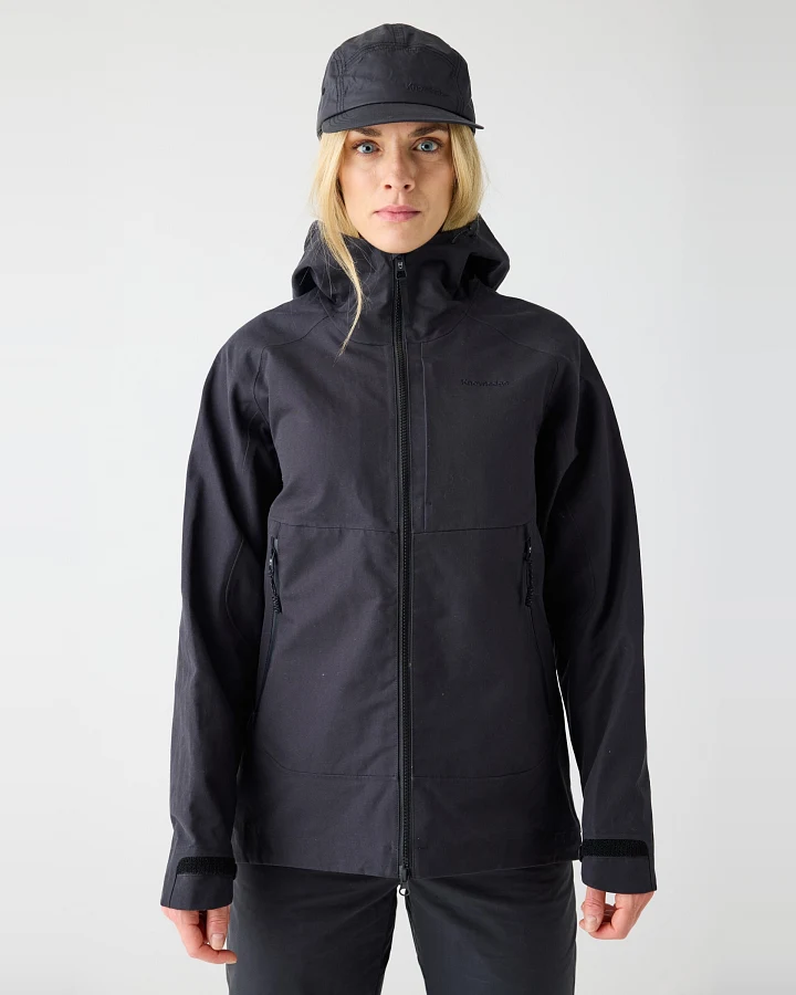 KnowledgeCotton Apparel Damen vegan Jacke Vent Canvas Shell 270 Black Jet