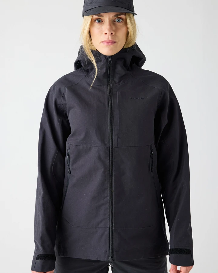KnowledgeCotton Apparel Damen vegan Jacke Vent Canvas Shell 270 Black Jet