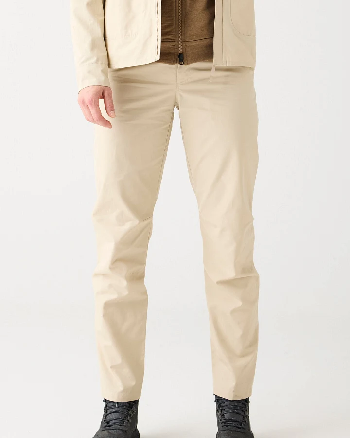 KnowledgeCotton Apparel Damen vegan Hose Vent Canvas 200 Light Feather Gray