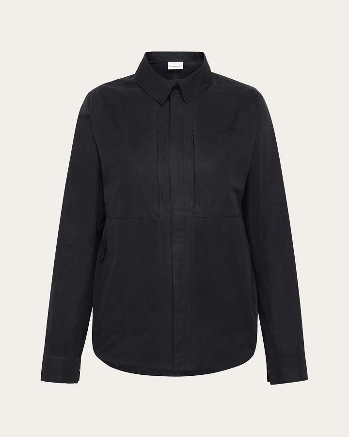 KnowledgeCotton Apparel Damen vegan Jacke Damen Vent Canvas 200 Black Jet