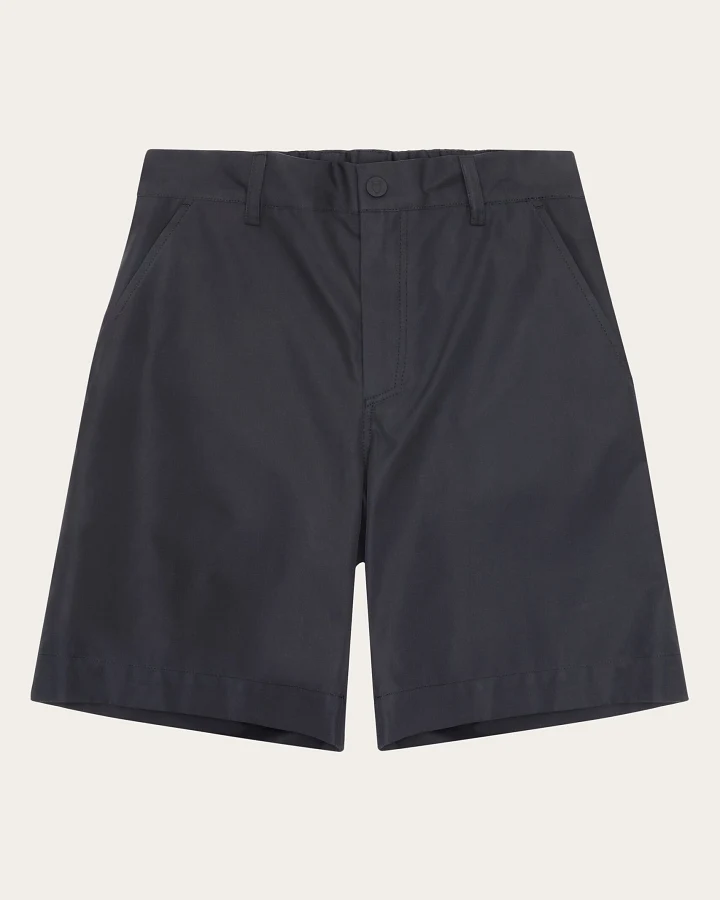KnowledgeCotton Apparel Damen vegan Shorts Damen Vent Canvas 200 Black Jet