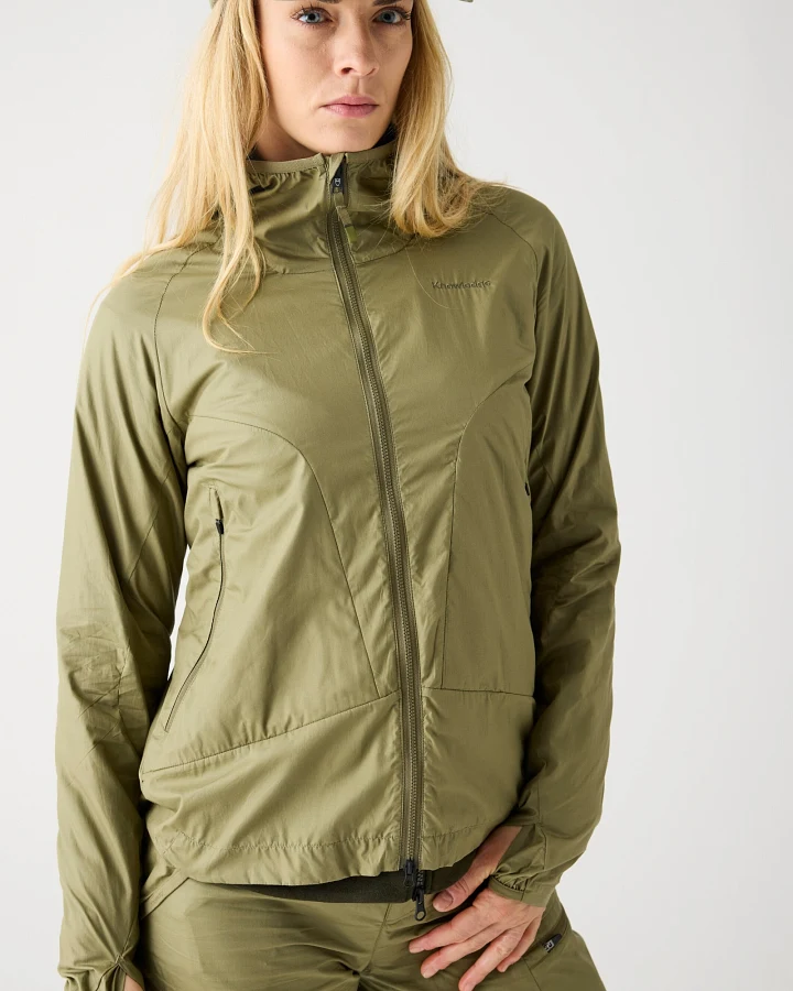 KnowledgeCotton Apparel Damen vegan Jacke Vent Ripstop 90 Gebrannte Olive