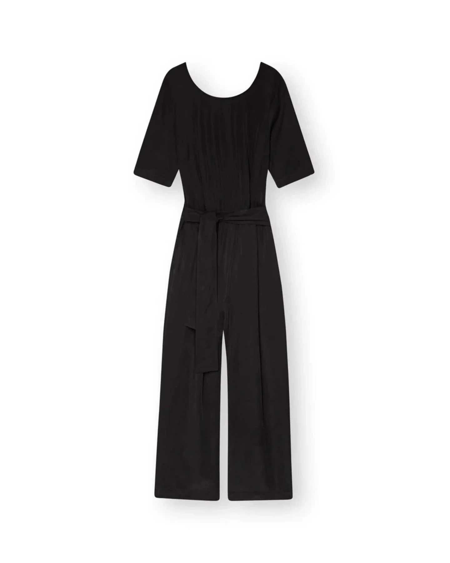 Jumpsuit Staine Halfsleeve Tencel Schwarz – Ansicht 5
