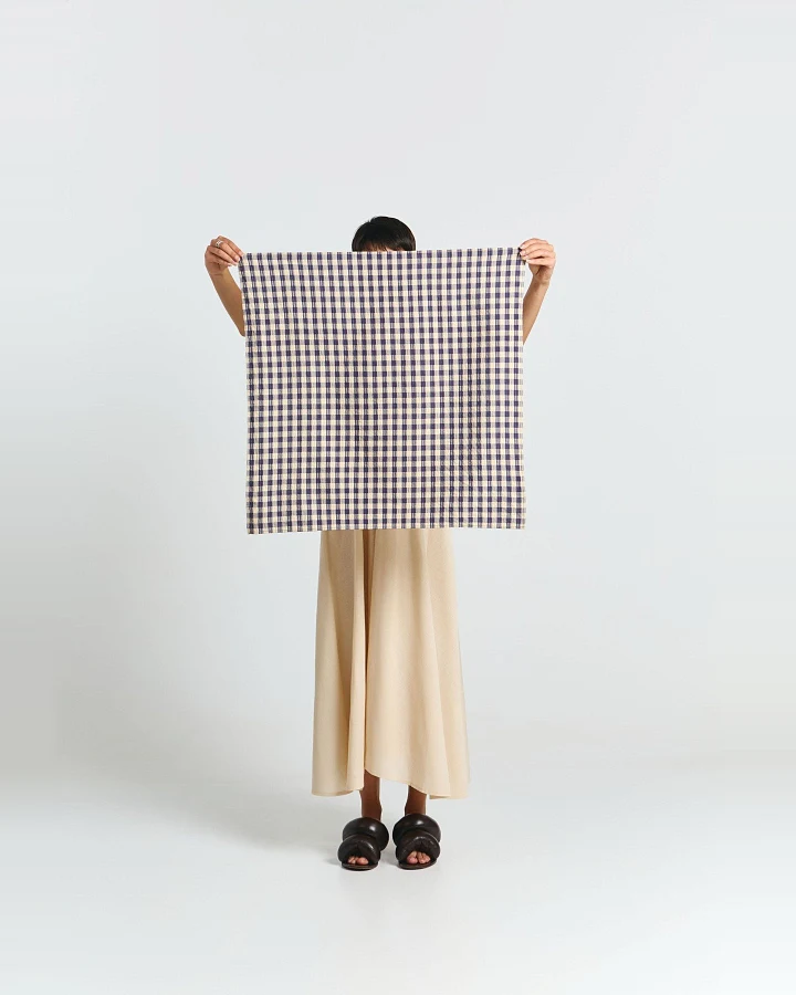 Tuch Muru Check Blau