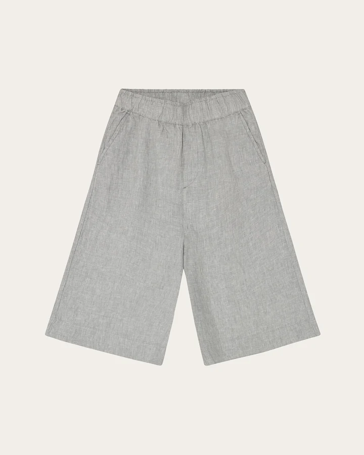 KnowledgeCotton Apparel Damen vegan Culotte Shorts Eve Wide Ultimate Grau