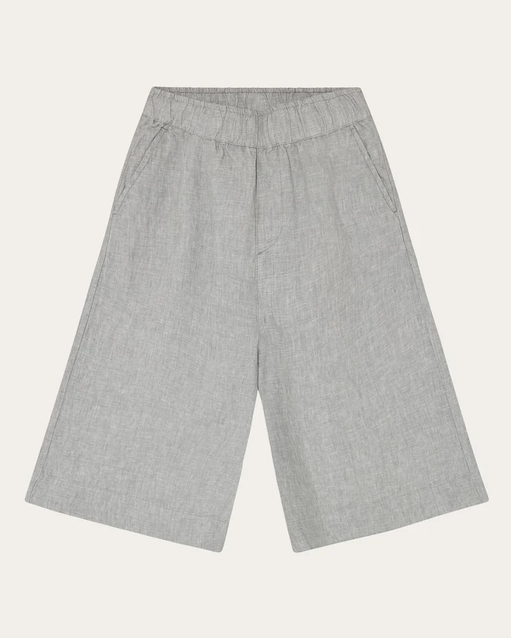 KnowledgeCotton Apparel Damen vegan Culotte Shorts Eve Wide Ultimate Grau