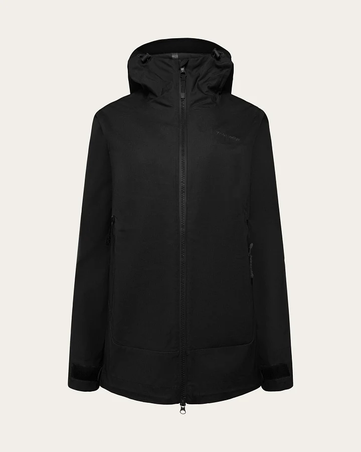 KnowledgeCotton Apparel Damen vegan Jacke Damen Vent Canvas 200 Shell Black Jet
