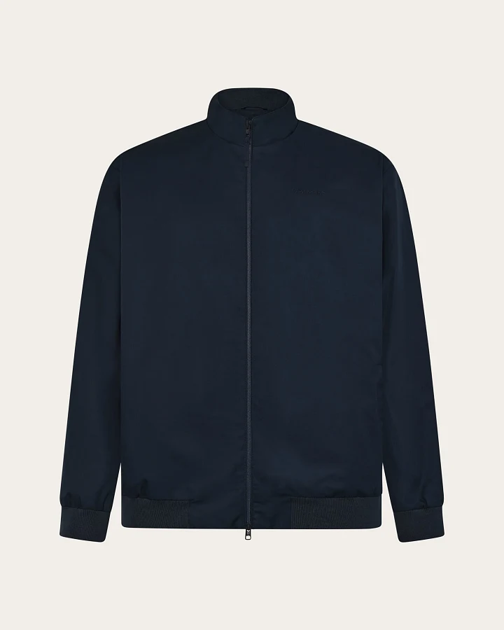 KnowledgeCotton Apparel Herren vegan Jacke Leichtes Segeltuch Total Eclipse