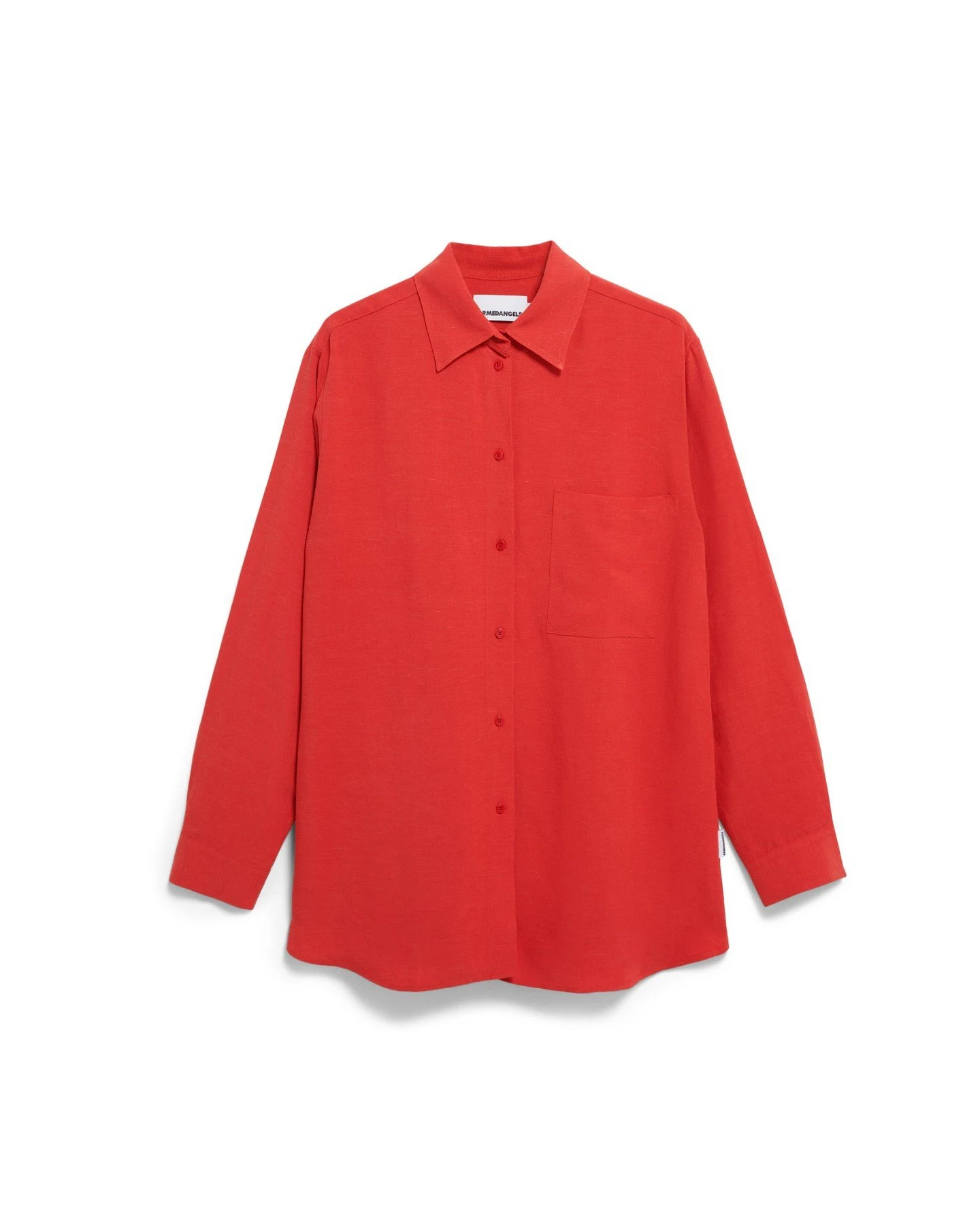 Bluse Langarm Maalgaa Lino Rot – Ansicht 6