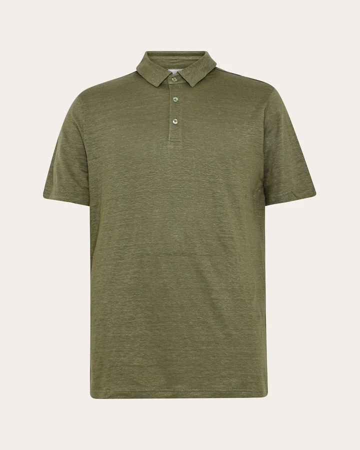 KnowledgeCotton Apparel Herren vegan Polohemd Gebrannte Olive