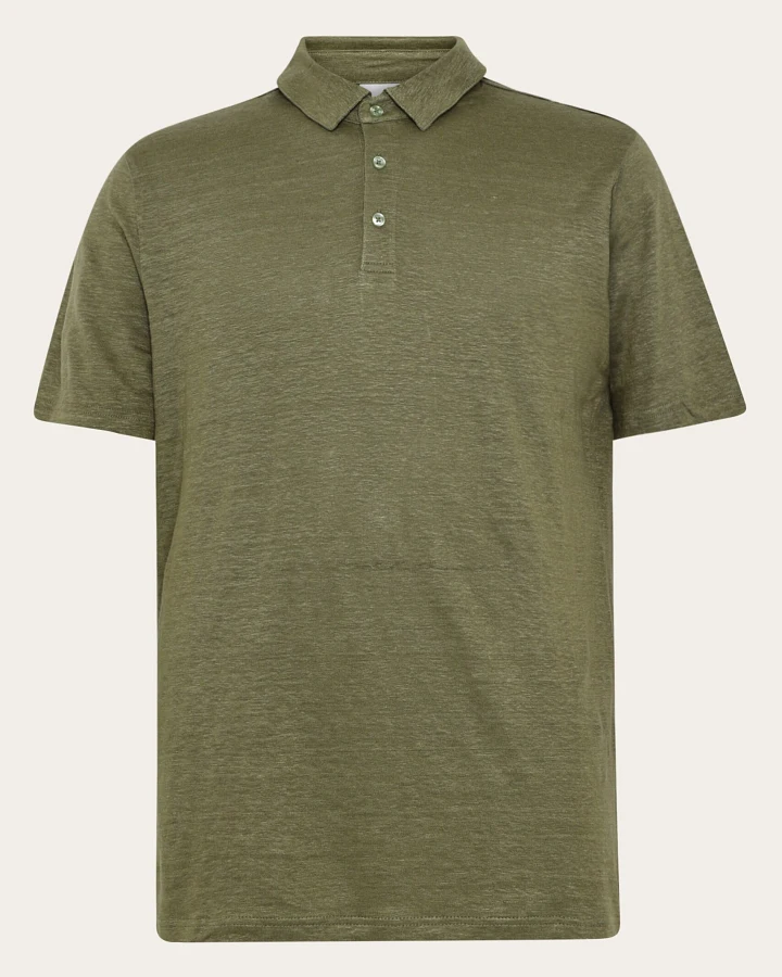 KnowledgeCotton Apparel Herren vegan Polohemd Gebrannte Olive