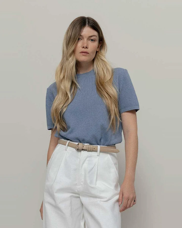 Rifo-Lab Damen vegan T-Shirt Carlotta Blau