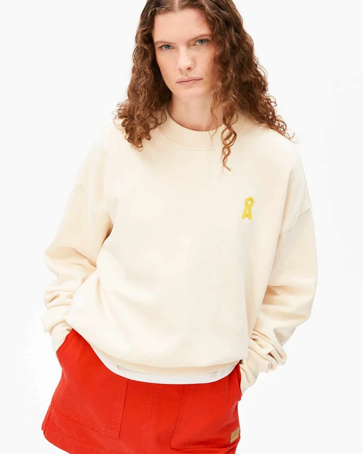 ARMEDANGELS Damen vegan Pullover Iconic A Alizaa Weiß