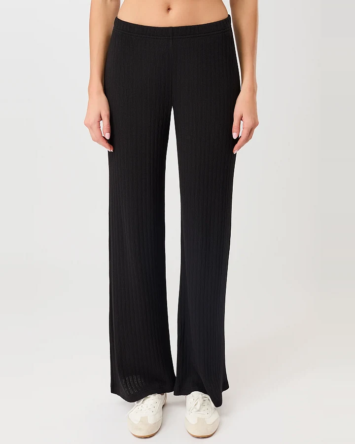 MANDALA Damen vegan Hose Cozy Days Schwarz