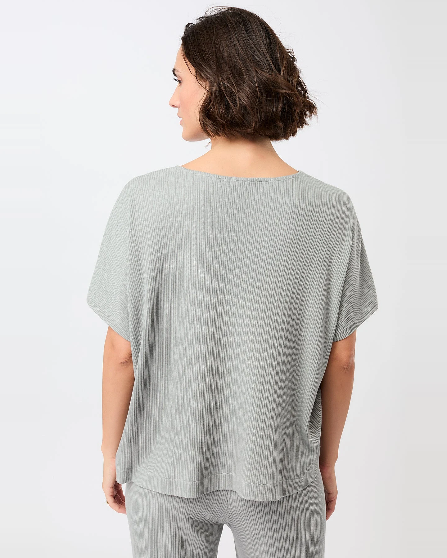 MANDALA Damen vegan T-Shirt All Clear Heather Grey – Ansicht 2
