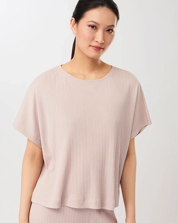 MANDALA Damen vegan T-Shirt All Clear Sheer Pink