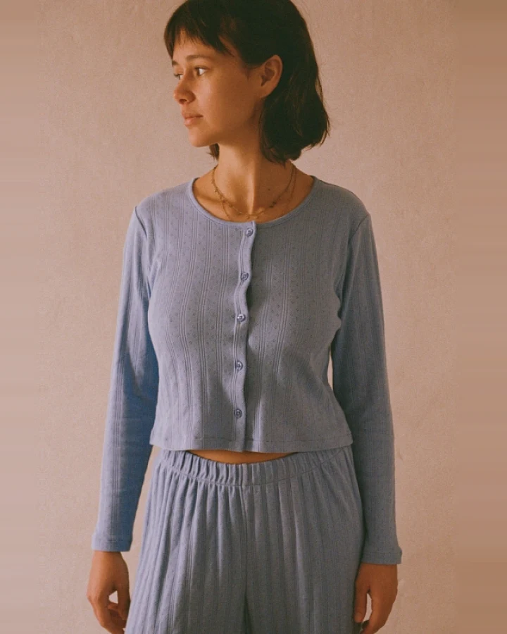Nénés Damen vegan Oberteil Maud Blue