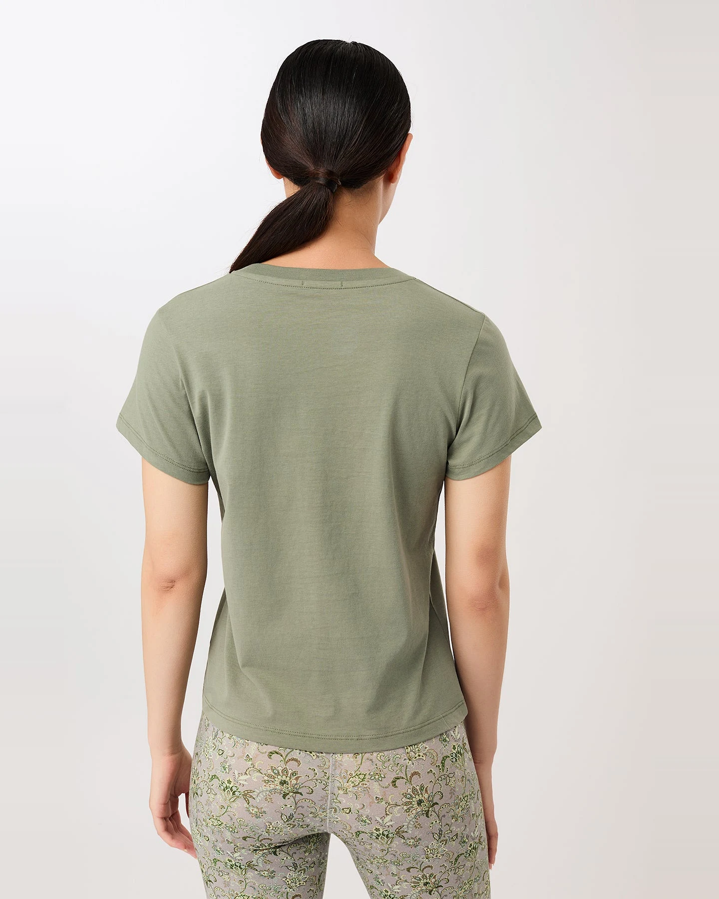 MANDALA Damen vegan T-Shirt The Everyday Anthrazitgrün – Ansicht 2