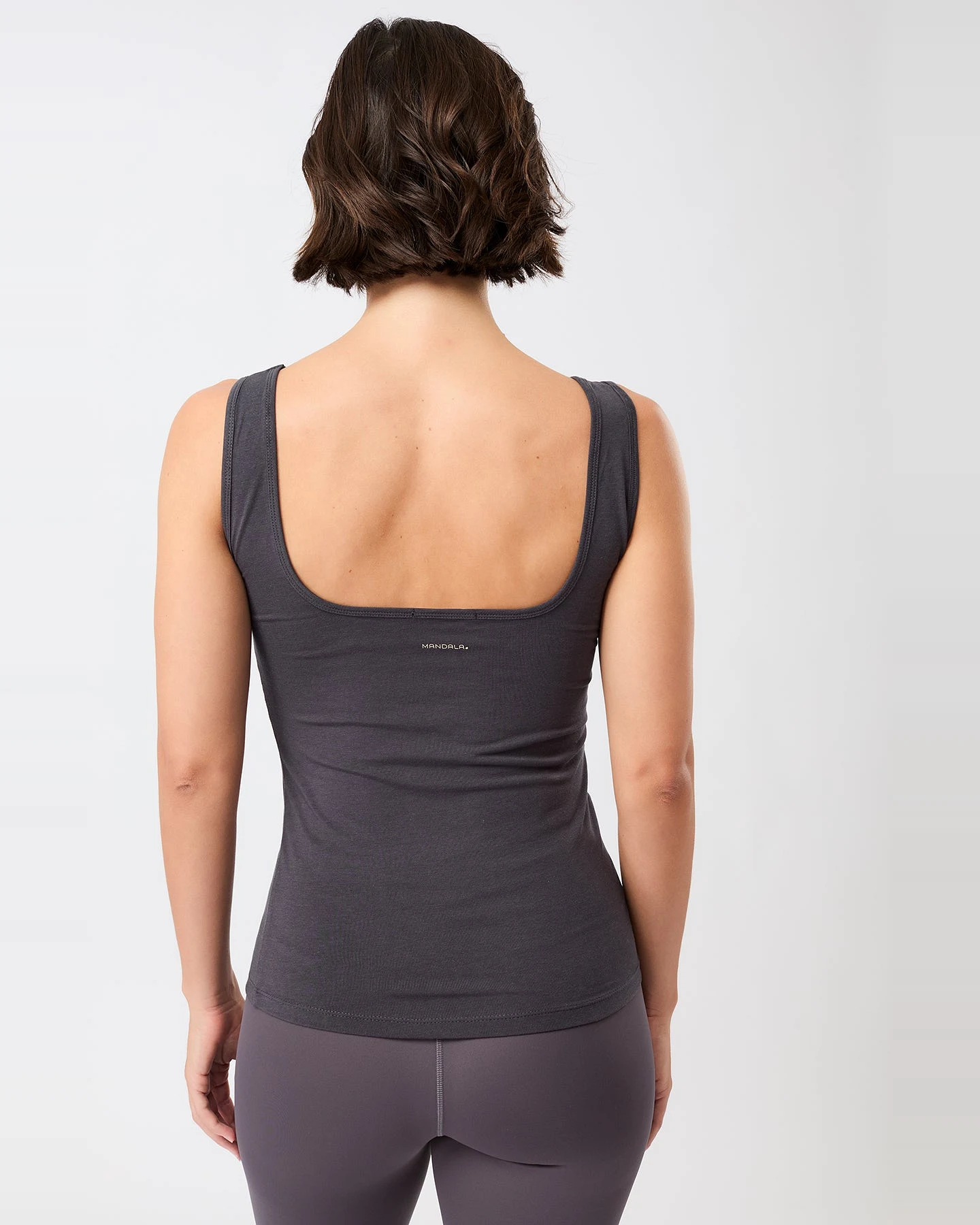 MANDALA Damen vegan Tank Top Simple Onyx – Ansicht 2