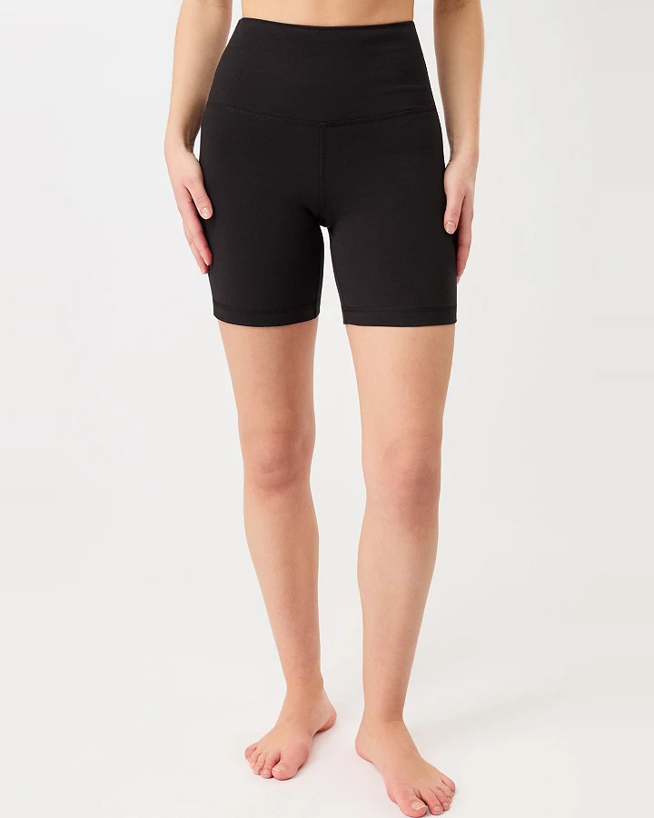 MANDALA Damen vegan Biker Shorts Schwarz