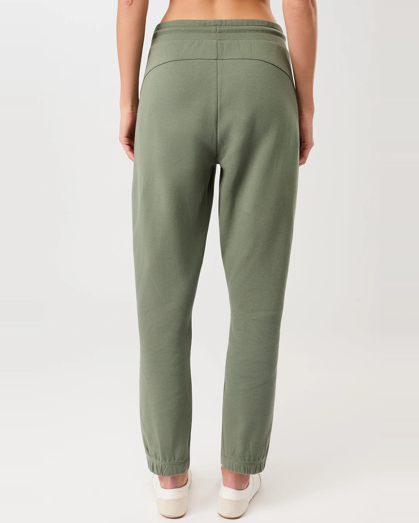 MANDALA Damen vegan Hose Sport Holzkohle Grün – Ansicht 2