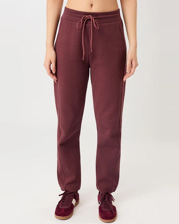 MANDALA Damen vegan Hose Sport Rosenholz