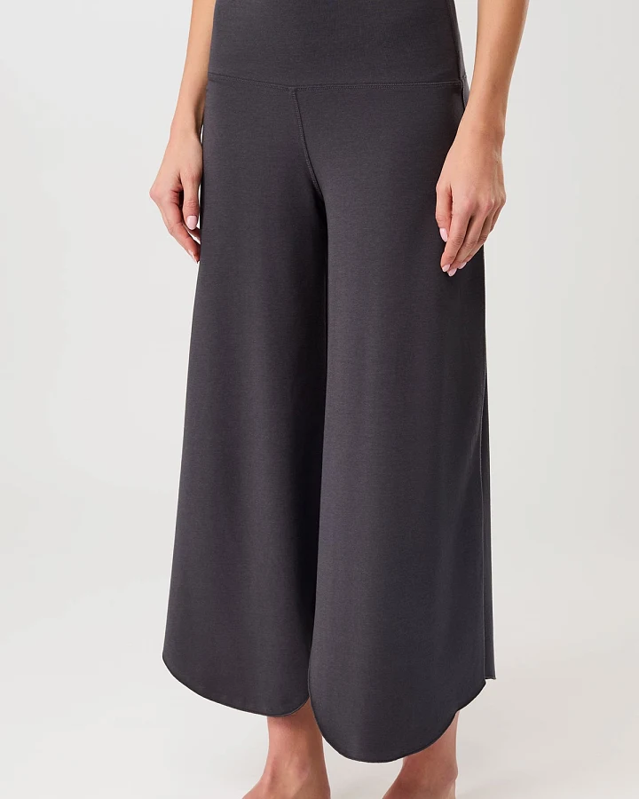MANDALA Damen vegan Hose Tulpe Onyx