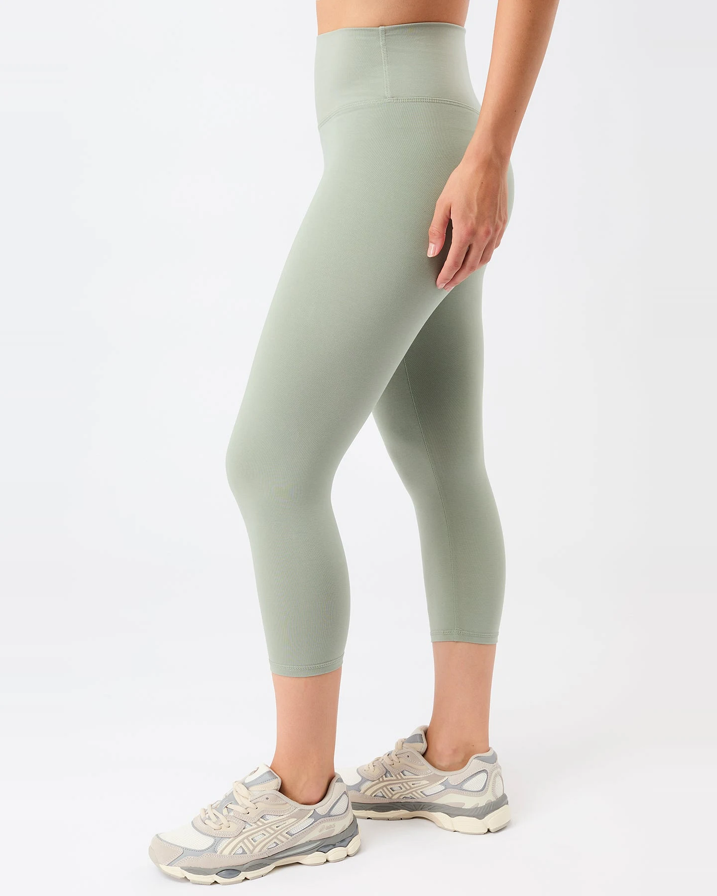 MANDALA Damen vegan Leggings Best Cropped Mineral – Ansicht 2