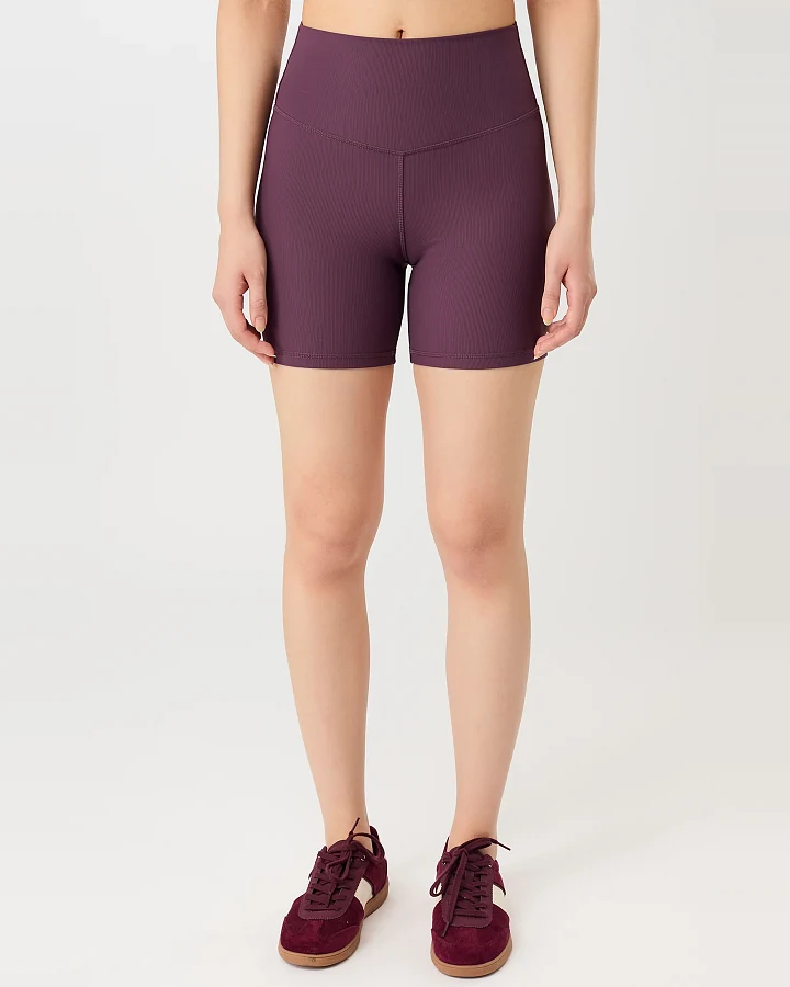MANDALA Damen vegan Biker Shorts Burgundy