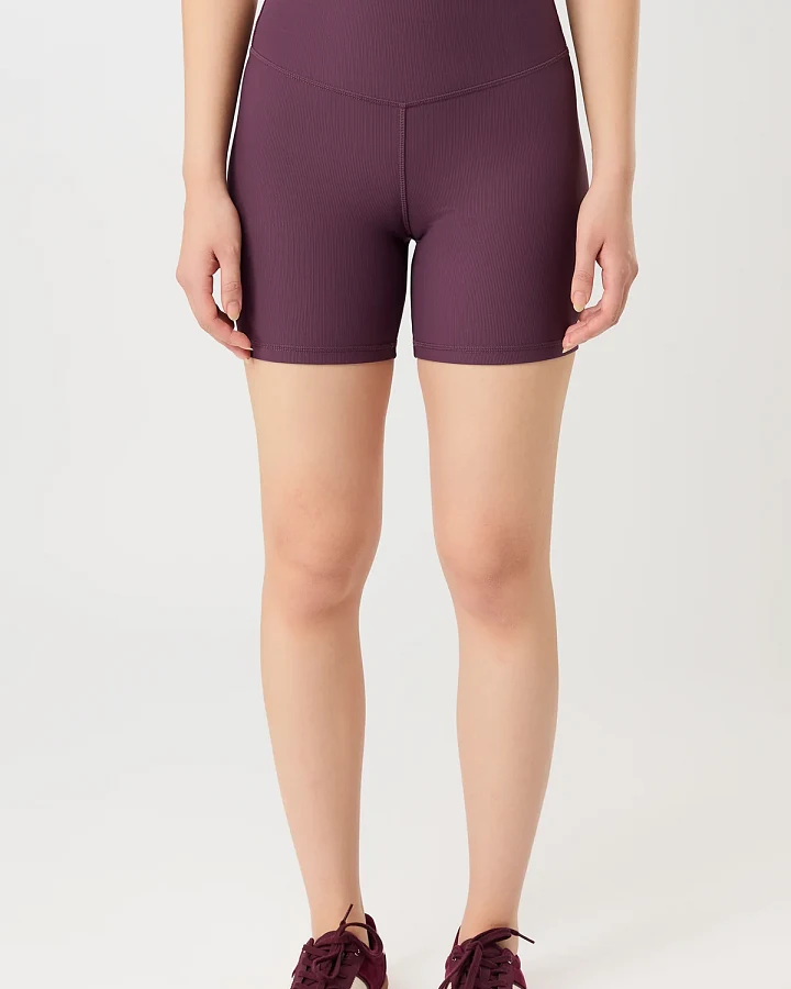 MANDALA Damen vegan Biker Shorts Burgundy