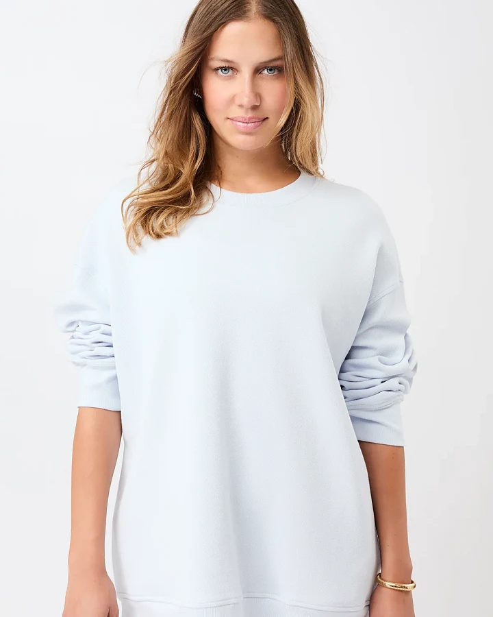 MANDALA Damen vegan Sweatshirt Sweattie Baby Blau