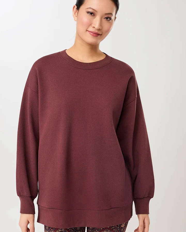 MANDALA Damen vegan Sweatshirt Sweattie Rosewood
