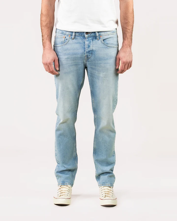 Kuyichi Herren vegan Jeans Jim Regular Slim Seabad Blau