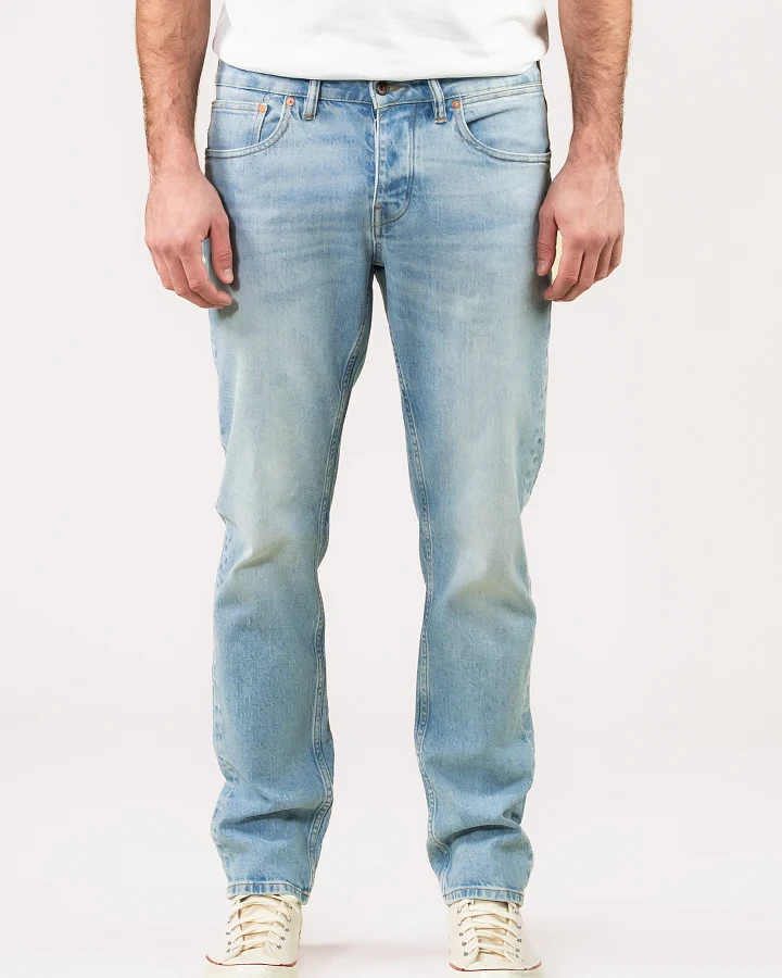 Kuyichi Herren vegan Jeans Jim Regular Slim Seabad Blau