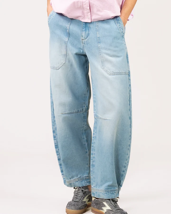 Kuyichi Damen vegan Jeans Jane Barrel Hellblau