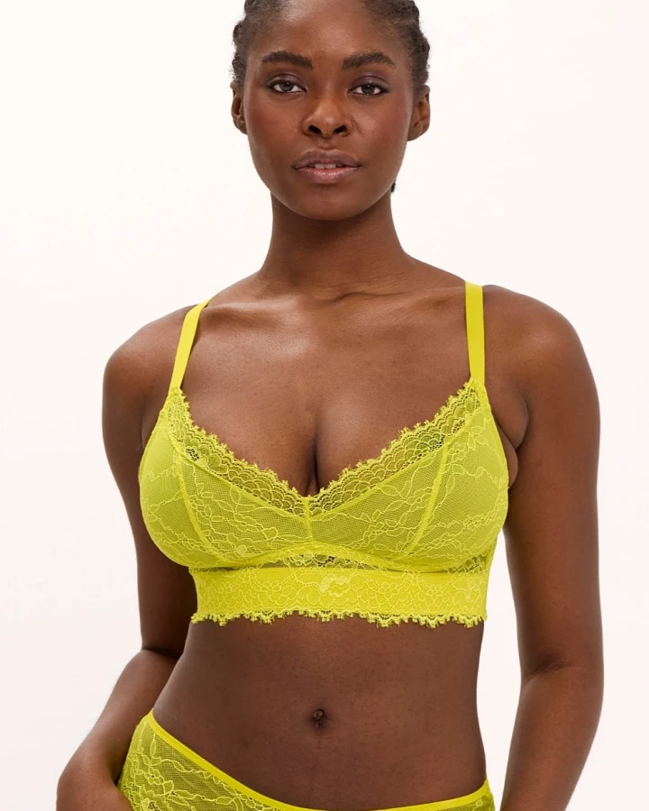 Understatement Damen vegan Bh Lace Support Citrus Bloom