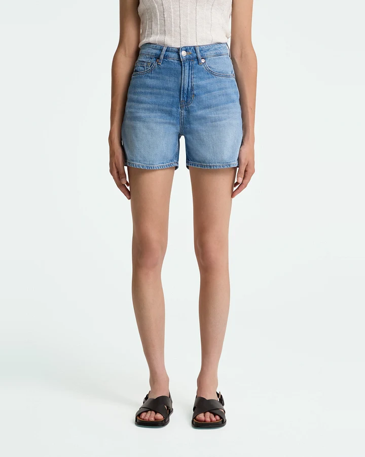 Kings of Indigo Damen vegan Shorts Liora Hopcete Electric Mid Blue