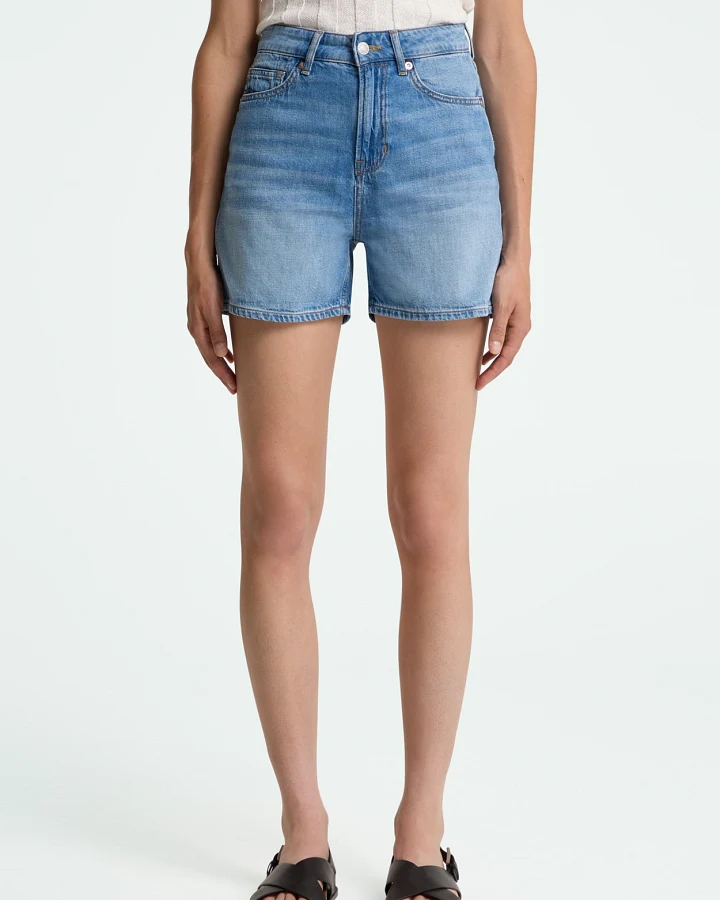 Kings of Indigo Damen vegan Shorts Liora Hopcete Electric Mid Blue