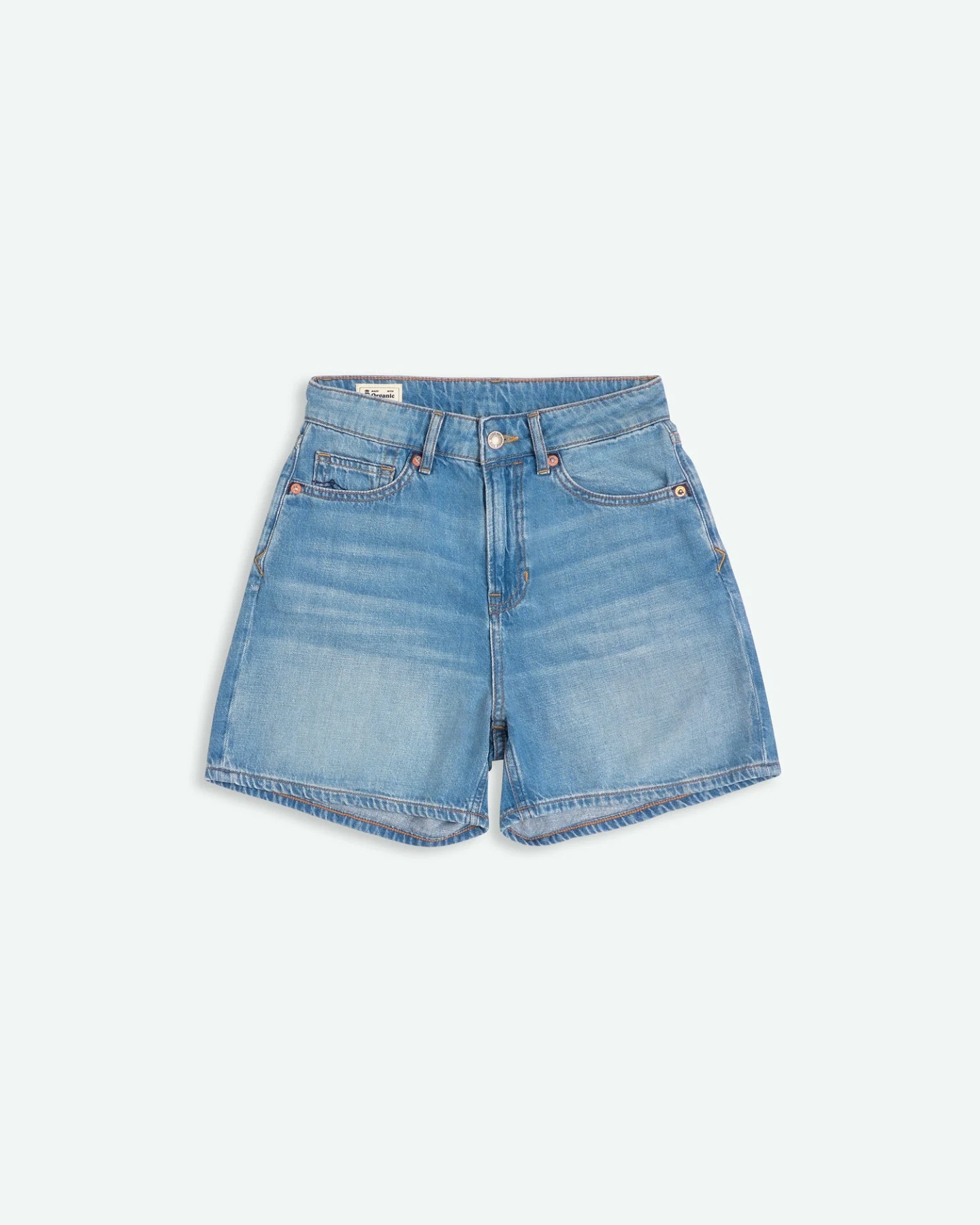 Kings of Indigo Damen vegan Shorts Liora Hopcete Electric Mid Blue – Ansicht 2