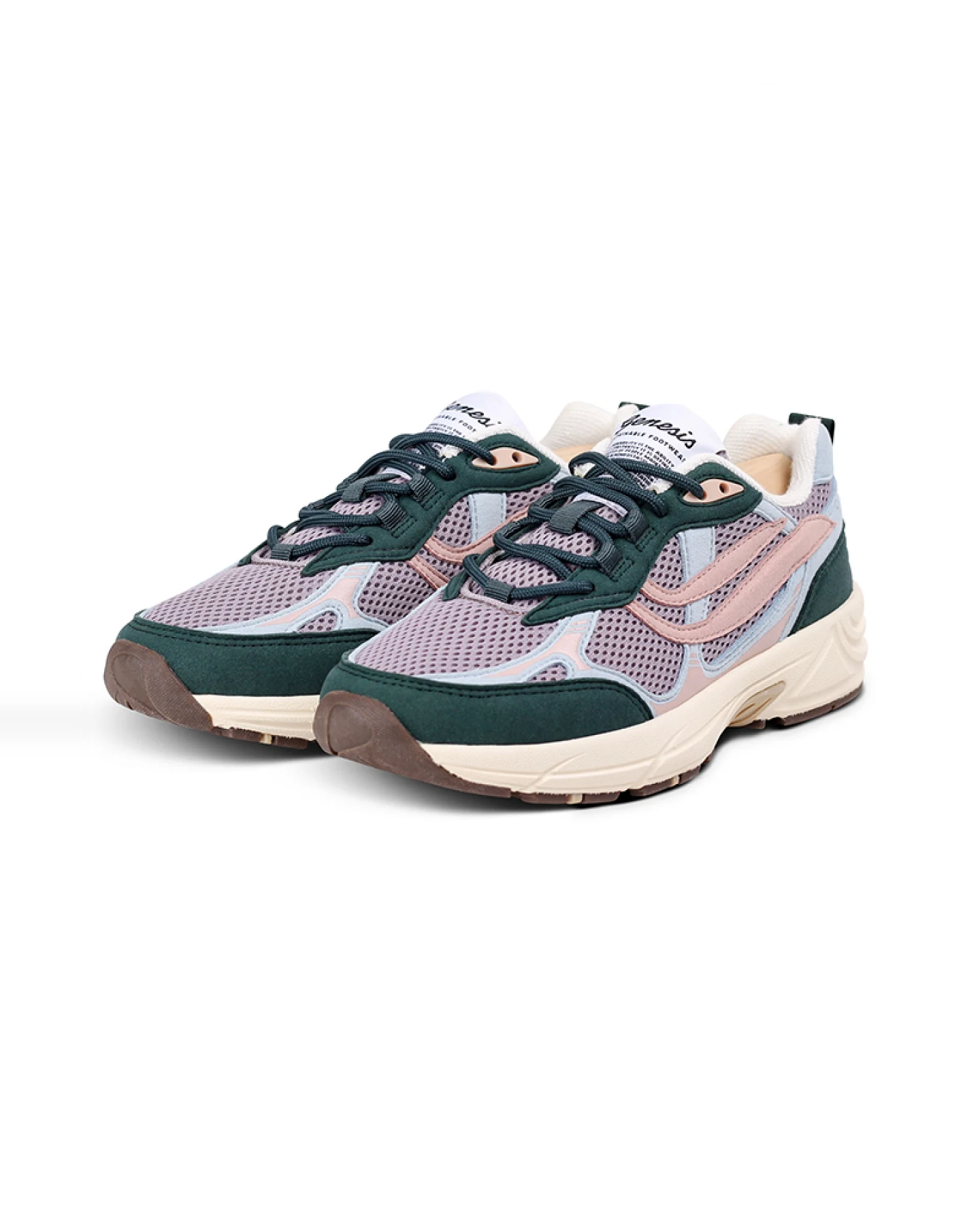 Genesis Damen vegan Sneaker G-Eco'99 Multi Tea Sky Old Rose – Ansicht 2