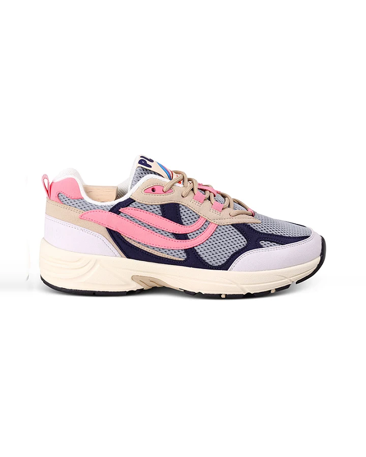 Genesis Damen vegan Turnschuhe G-Eco`99 Reco Grau Marine Pink